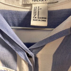 Blue stripped blouse